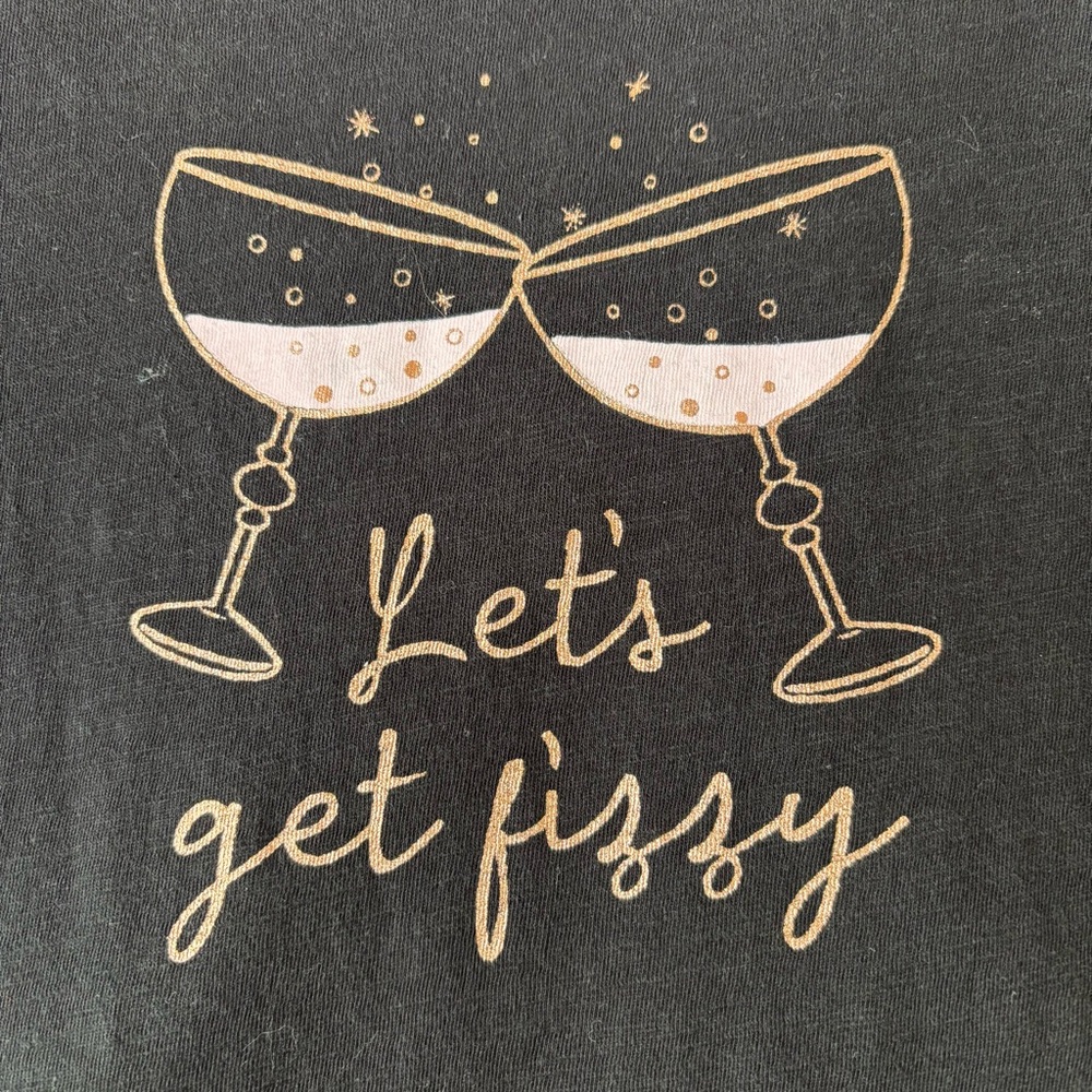 NWT Loft New Years Eve Themed T-shirt, Size Small - Picture 4 of 7